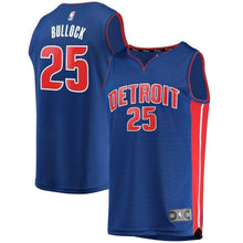 Load image into Gallery viewer, 25-Reggie Bullock Detroit Pistons  Jersey - Icon Edition – Blue