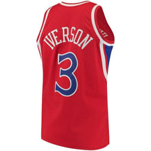 Load image into Gallery viewer, 3-Allen Iverson Philadelphia 76ers  1996-97 Hardwood Classics Swingman Jersey - Red