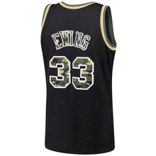 Load image into Gallery viewer, 33-Patrick Ewing New York Knicks  Straight Fire Camo Swingman Jersey – Black
