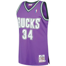 Load image into Gallery viewer, Ray Allen Milwaukee Bucks Mitchell &amp; Ness 2000-01 Hardwood Classics Authentic Jersey - Purple