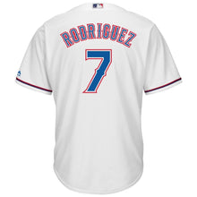 Load image into Gallery viewer, Ivan Rodriguez Texas Rangers Majestic Home Official Cool Base Player Jersey - White