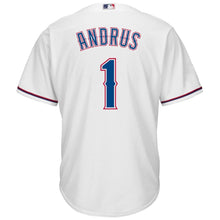 Load image into Gallery viewer, Elvis Andrus Texas Rangers Majestic Cool Base Home Player Jersey - White