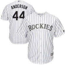 Load image into Gallery viewer, Tyler Anderson Colorado Rockies Majestic Home Cool Base Player Jersey - White