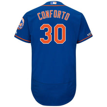 Load image into Gallery viewer, Michael Conforto New York Mets Majestic Alternate Flex Base Collection Player Jersey – Royal/White