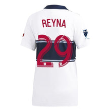 Load image into Gallery viewer, Yordy Reyna Vancouver Whitecaps FC Women's 2019 Hoop Player Jersey – White