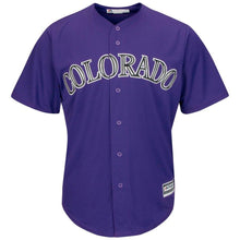 Load image into Gallery viewer, Charlie Blackmon Colorado Rockies Majestic Cool Base Player Jersey - White/Purple