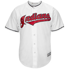 Load image into Gallery viewer, Andrew Miller Cleveland Indians Majestic Home Official Cool Base Player Jersey - White