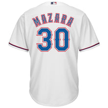 Load image into Gallery viewer, Nomar Mazara Texas Rangers Majestic Home Cool Base Player Jersey – White
