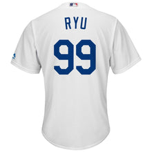 Load image into Gallery viewer, Hyun-Jin Ryu Los Angeles Dodgers Majestic Home Official Cool Base Player Replica Jersey - White