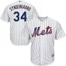 Load image into Gallery viewer, Noah Syndergaard New York Mets Majestic Official Cool Base Player Jersey - Royal/White