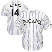 Load image into Gallery viewer, Tony Wolters Colorado Rockies Majestic Home Cool Base Player Jersey - White