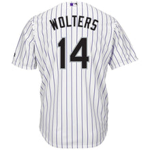 Load image into Gallery viewer, Tony Wolters Colorado Rockies Majestic Home Cool Base Player Jersey - White