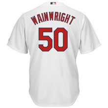 Load image into Gallery viewer, Adam Wainwright St. Louis Cardinals Majestic Cool Base Player Jersey - Tan/White