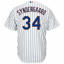 Load image into Gallery viewer, Noah Syndergaard New York Mets Majestic Official Cool Base Player Jersey - White/Royal